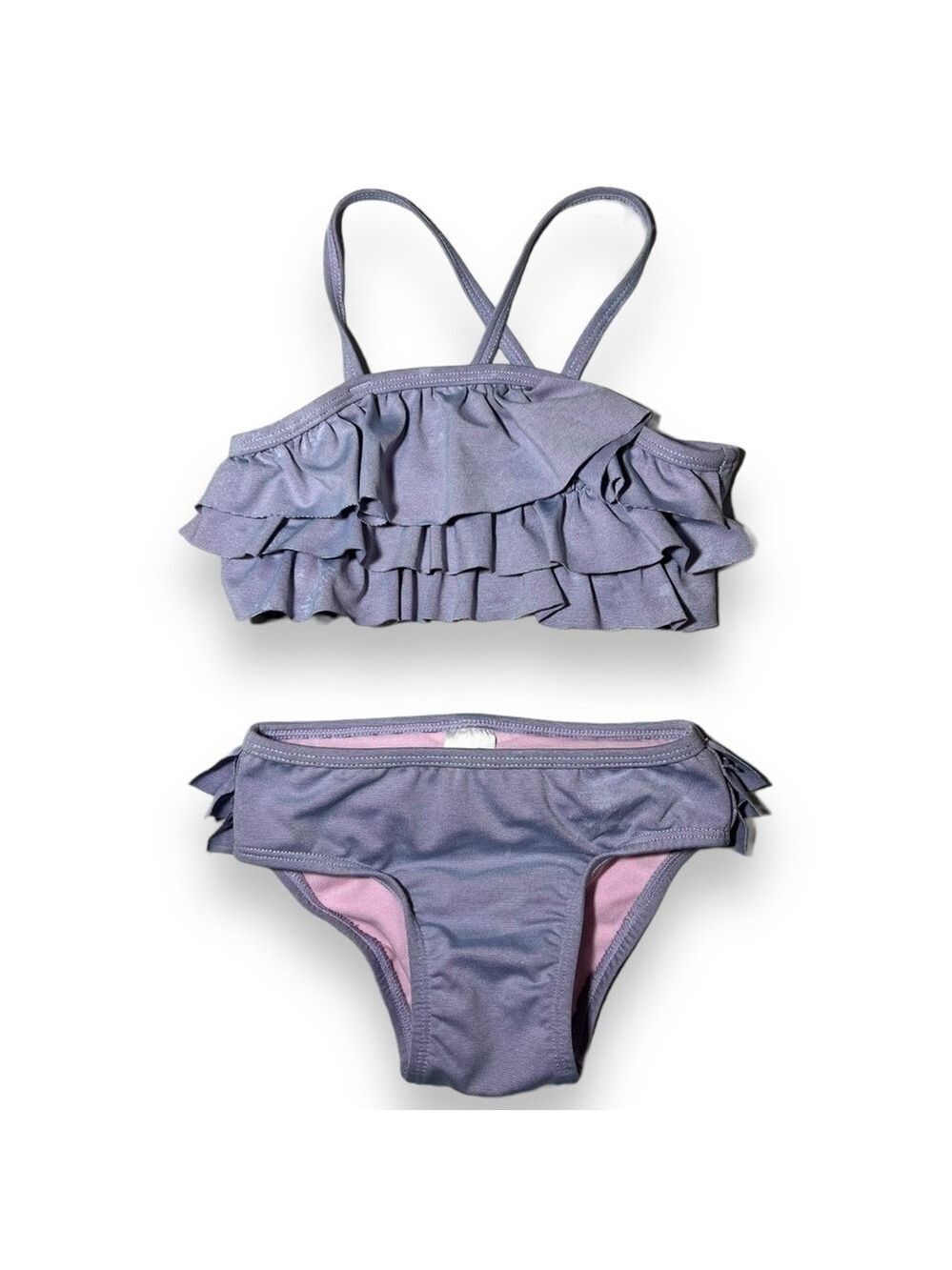 Cat & Jack Toddler Girl’s Ruffle Bikini Purple Size 2T